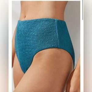Anthropologie Classic Smocked Bikini Bottoms size XS